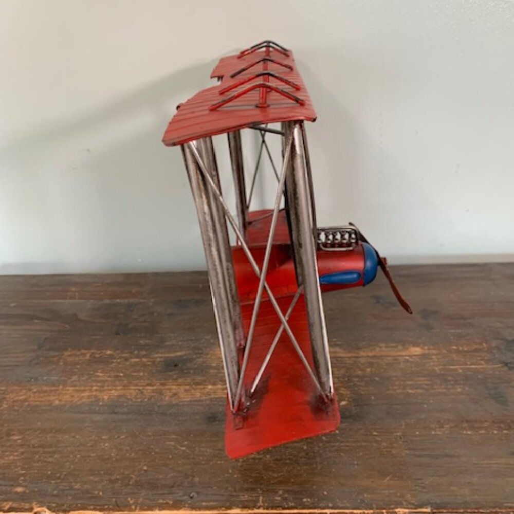 Vintage-Style Red Biplane Picture Frame - Picture 6 of 8